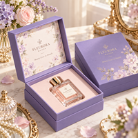 Scatola Rigida Personalizzata con Coperchio a Cerniera Stile Libro per Profumi, in Cartone Riciclabile