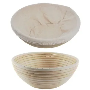 Cesta de proteção contra pão Austrália grande silicone Banneton Oval Capa de Rattan padrão de tecido para sofá em forma quadrada