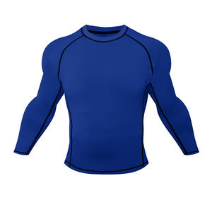 Camisa de Compressão de Manga Longa para Homens MMA BJJ, Peso do Tecido 200g, Gola Alta, Antiderrapante 3D, Secagem Rápida e Respirável para Treinamento de Luta - Product Image 2