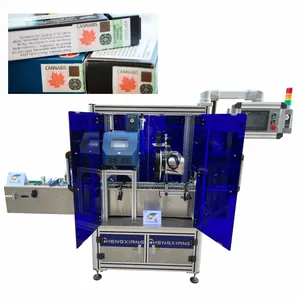 Automatic Excise Duty Labeling Machine Tax Stamp Hot Melt Glue Labeller For Bottle Box