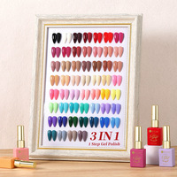 Pour vernis à ongles Gel UV 3-en-1 Base et couche de finition LED/UV Cure non toxique longue durée bouteille de 15ml pour Nail Art logo personnalisé