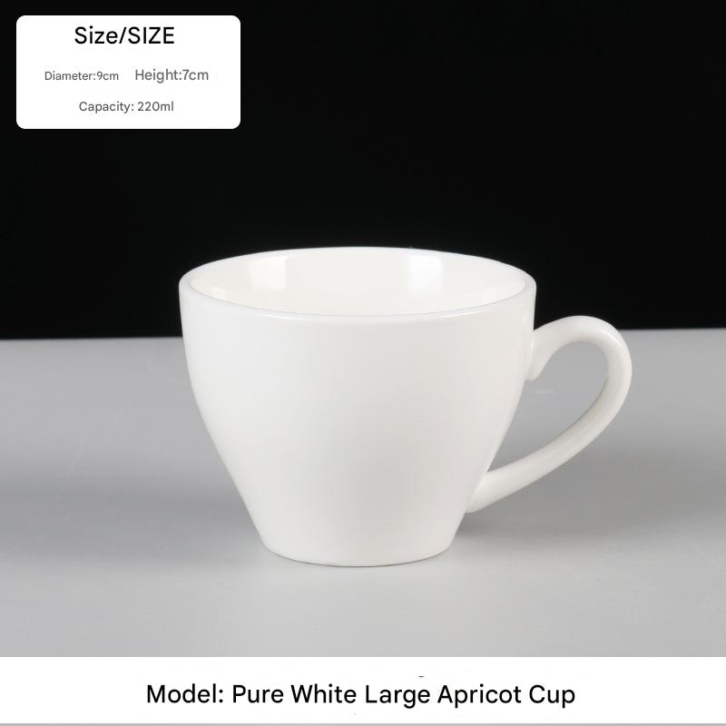 Tasse à café tulipe blanche 220ML
