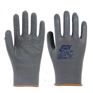 Chuangxin L628 Latex <b>Gloves</b> Gray Wear Resistant Non Slip Construction Safety <b>Gloves</b> - Product Image 2
