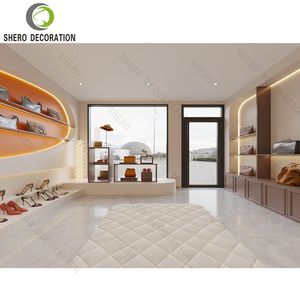 Magnifique vitrine murale pour sacs à main, design intérieur de boutique de sacs à main personnalisés, durable, avec un décor unique pour les meubles de boutique de chaussures pour femmes - Product Image 6