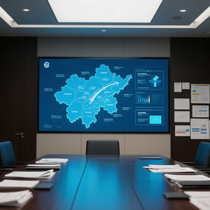 จอแสดงผล LED แบบกำหนดเองได้ ความละเอียดสูง 7680Hz รีเฟรชเรทสูง บางเฉียบเพียง 30 มม. สำหรับผนังจอภาพขนาดใหญ่แบบเรียลไทม์ - Product Image 1