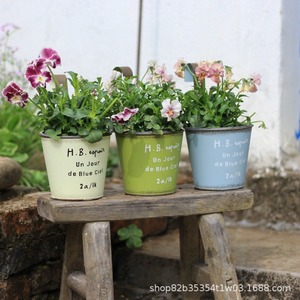 Vaso per <span class=keywords><strong>Piante</strong></span> Grasse in Ferro Battuto, Fioriera <span class=keywords><strong>da</strong></span> Parete per Esterni, Cortile, Terrazza, <span class=keywords><strong>Balcone</strong></span> - Product Image 4