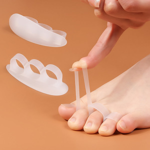 Correcteur d'orteils en gel de silicone à trois trous <span class=keywords><strong>pour</strong></span> <span class=keywords><strong>hallux</strong></span> <span class=keywords><strong>valgus</strong></span>, <span class=keywords><strong>pour</strong></span> hommes et femmes, usage quotidien décontracté, étireur d'orteil gros doigt - Product Image 2