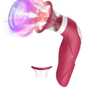 2'si 1 Arada Vajinal Ağız Silikon Kadın Simülasyonu Dil Yalama ve Salınım Vibratörü Klitoris G Noktası Stimülasyonu Kadınlar için Seks Oyuncağı - Product Image 5