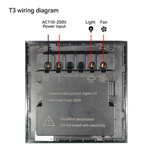 Interruttore Dimmer per Ventilatore Elettrico da Parete con Controllo Remoto App, Regolazione Luminosità LED, Design Rotante Compatibile Zigbee per Casa Intelligente - Product Image 6