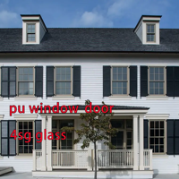 Proveedor de Ventanas de PU, Extrusión Personalizada de Perfiles de Fibra de Vidrio GFRPU, Resistentes a la Corrosión, para Fabricación de Marcos de Puertas y Ventanas de Villas