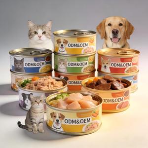 Fabricant MEAT & <span class=keywords><strong>SOUP</strong></span> 85g Échantillon personnalisé Nourriture humide pour chats et chiens à haute teneur en nutriments Mousse - Product Image 2
