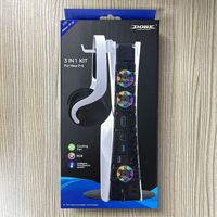 Ventilateur de refroidissement RGB à contrôle de température TP5-3538D pour console PS5 Slim, support vertical pour PS5 Slim + support pour casque
