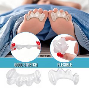 S/M/L 3 ukuran, Separator jari kaki silikon, 3 ukuran, perawatan kaki medis Gel Orthotic Bunion kaki pemisah tepat jari kaki Anda - Product Image 5