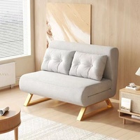 Sofá cama de esquina moderno para sala de estar, ahorro de espacio, sofá cama con almacenamiento