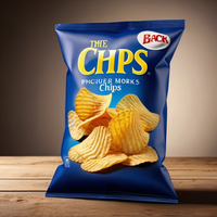 Sacs d'emballage personnalisés en plastique et aluminium pour aliments secs, frites croustillantes, snacks, chips de pommes de terre