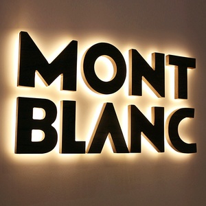 Letrero Personalizado YD con Letras 3D Retroiluminadas, Letrero para Tienda Exterior, Logotipo <span class=keywords><strong>de</strong></span> Pared Acrílico 3D para Negocios Personalizados - Product Image 1