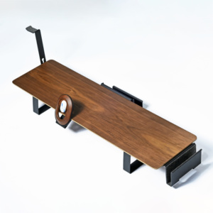 Soporte de madera para monitor SAMDI con estante de escritorio y soporte para computadora portátil-Elevador de monitor resistente, organizador de escritorio de madera, diseño que ahorra espacio - Product Image 4
