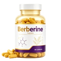 Compléments à base d'extraits végétaux : Capsules de chlorhydrate de berbérine (HCL) 400mg 500mg avec cannelle de Ceylan, melon amer et chardon-Marie