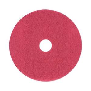 Pads de ponçage et de polissage pour béton Boardwalk BWK4019RED, 19 pouces, rouges, diamètre 5 pouces, pour béton, 5 par carton - Product Image 3