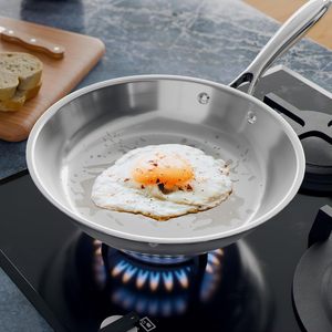 Tri-ply Modern Eco-Friendly Stainless Steel Chef's Frying <b>Pan</b> 8/10/12 Inch 20/24/28CM Skillet - Product Image 2