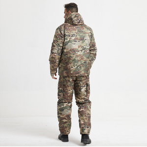 Conjunto de Chaqueta y Pantalones Acolchados de Invierno con Capucha y Camuflaje para Hombre SF47 713, Ropa de Exterior de Nailon - Product Image 3
