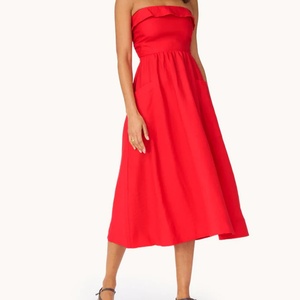 Nuevos Vestidos de Lino para Mujer, Moda de Verano, Elegantes, sin Tirantes, Estilo Smoking, Holgados, de Cintura Alta, Maxi, Casuales - Product Image 1