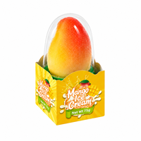 Vente en gros de glaces personnalisées OEM en forme de fruits, glaces à la mangue, à la pêche, au citron