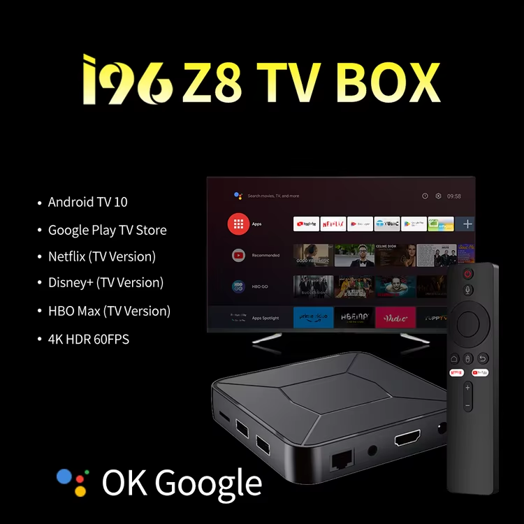 Tv Box Factory I96 Z8 Android TV 10.0 - 4K UHD Certificado