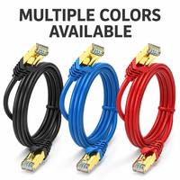 Câble patch rond OEM sur mesure 10 Gbit/s S/FTP Cat7 en cuivre toronné CCA Cat 7 pour caméra CCTV PoE DVR NVR