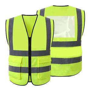 เสื้อกั๊กสะท้อนแสงสำหรับงานรักษาความปลอดภัย เสื้อกั๊กสะท้อนแสงแบบถ่วงน้ำหนักพร้อมแถบสะท้อนแสง เสื้อกั๊กตาข่ายสะท้อนแสง - Product Image 1