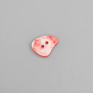 Hot Bán Cao cấp Hình Dạng Không Thường Xuyên Nhựa Nút <span class=keywords><strong>2</strong></span> Lỗ May Màu Đỏ Nút Cho Quần Áo - Product Image 1