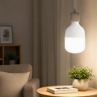 Ampoule LED pour la maison en matériau PP, culot E27 B22, alimentation AC, 70-130lm/w, 2400-12000K, éclairage résidentiel