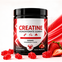 Permen Creatine 5000mg Vegan untuk Pertumbuhan Otot, Peningkatan Performa Olahraga, Peningkatan Energi untuk Latihan di Gym, Bentuk Kustom OEM ODM HALAL