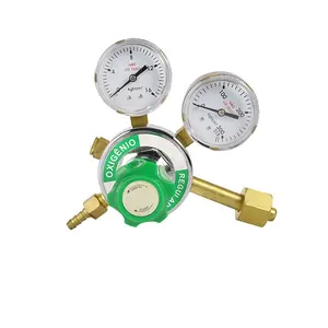 Fully Brass Brazilian Type Industrial Oxygen O2 Welding/Cutting Pressure Regulator With CGA540 Or Customized Inlet Connection