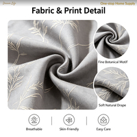 Parure de draps en microfibre 4 pièces imprimée sur mesure, draps de lit en polyester brossé avec taies d'oreiller pour hôtel et maison, tailles Queen et King, 300TC, personnalisable