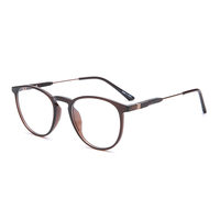 Vintage originalité tr90 circulaire rouge dernières montures de lunettes pour femmes
