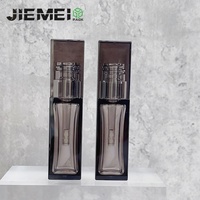 JIE MEI Stock Transparent Noir 10ML Carré Lip Glaze Bouteille Vente en gros Vide Cosmétique Lip Gloss Wand Tube Lipgloss Container