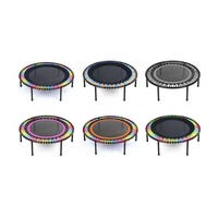 Trampoline rond pliable personnalisable et coloré pour intérieur et extérieur, mini trampoline de fitness pour enfants et adultes