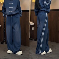 Nouvel ensemble tendance 2026 : Veste haut de gamme et pantalon décontracté de style néo-chinois avec boutons grenouille polyvalents