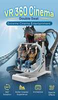 Renixsim Coin Operate 9d Vr Cinema Rotación de 360 grados Entretenimiento Parque temático Simulador de interior Vuelo Montaña rusa