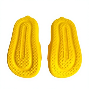 Yellow <b>Animal</b> Print <b>Plastic</b> Upper EVA Midsole PVC LiningAnti Slip Summer Closed Toe Women's Shoes - Product Image 5