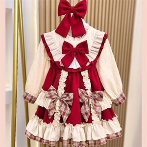 Robe de princesse Lolita pour filles automne et hiver robe de bébé d'un an nouvelle jupe pour enfants vêtements pour enfants - Product Image 6