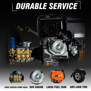<span class=keywords><strong>Nettoyeur</strong></span> <span class=keywords><strong>haute</strong></span> <span class=keywords><strong>pression</strong></span> à essence à <span class=keywords><strong>pompe</strong></span> à <span class=keywords><strong>pression</strong></span> AR 4200PSI/289Bar 190F 420cc <span class=keywords><strong>nettoyeur</strong></span> à essence Portable <span class=keywords><strong>pour</strong></span> voiture commerciale Garden Park - Product Image 4