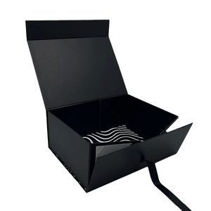 Tùy Chỉnh In Ấn Logo Cứng Nhắc Các Tông Sang Trọng Flap Mở Từ Hộp Gấp Bao Bì Hộp Quà Tặng Quần Áo Có Thể Gập Lại Hộp Giấy - Product Image 1