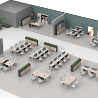 Conception de plan de bureau, dessin CAO, plan d'étage, service de rendu 3D pour la relocalisation de salles de réunion pour petites entreprises