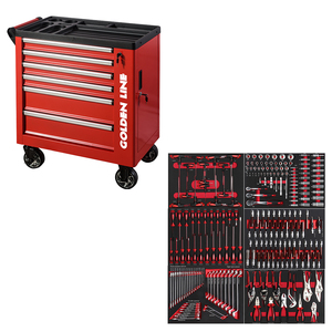 Custom 7 <b>Drawer</b> Garage Steel Tool Cabinets & Hand Sets Workshop Toolbox with <b>Trolley</b> Low Price - Product Image 6