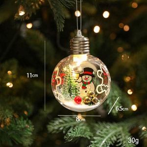 Nouvelles boules transparentes en PET faites à la main de 9 cm pour décorations intérieures de Noël - Product Image 6