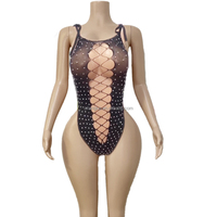 Vadulyer Source Factory Wholesale Top Ranking Most Popular Rhinestone Fishnet Stripper Outfits