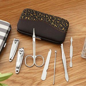 Home Nail Care Set 7 Piece Metal Portable Manicure <b>Pedicure</b> <b>Tools</b> Adult Use - Product Image 1