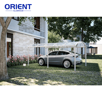 Abri de voiture extérieur en aluminium avec toit en polycarbonate